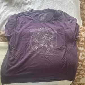 Fifth Sun Purple Astrology Graphic Tee